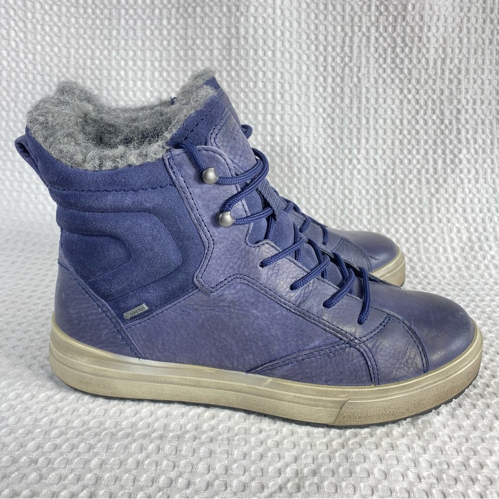 Ecco Gore-Tex Leather Waterproof Lace Up Boot Shoe; Women’s Sz 37 EUR; 6-6.5 US